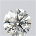 0.62 Carats, Round with Excellent Cut, J Color, VS1 Clarity and Certified by GIA