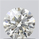 0.53 Carats, Round with Excellent Cut, K Color, VVS2 Clarity and Certified by GIA