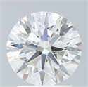 Lab Created Diamond 2.10 Carats, Round with Ideal Cut, E Color, VVS2 Clarity and Certified by IGI