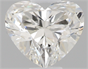 0.43 Carats, Heart G Color, IF Clarity and Certified by GIA