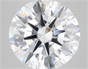 Lab Created Diamond 4.24 Carats, Round with ideal Cut, E Color, vs1 Clarity and Certified by IGI