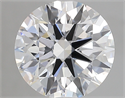 Lab Created Diamond 3.13 Carats, Round with ideal Cut, E Color, vvs2 Clarity and Certified by IGI