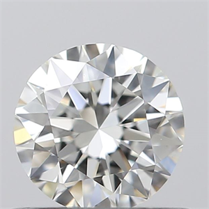 Picture of 0.53 Carats, Round with Excellent Cut, H Color, VVS1 Clarity and Certified by GIA