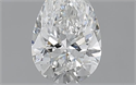0.50 Carats, Pear F Color, VVS2 Clarity and Certified by GIA