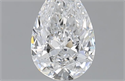 0.92 Carats, Pear E Color, SI1 Clarity and Certified by GIA