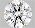 Lab Created Diamond 2.34 Carats, Round with ideal Cut, D Color, vvs2 Clarity and Certified by IGI