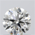 0.52 Carats, Round with Excellent Cut, H Color, SI2 Clarity and Certified by GIA
