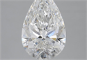 3.51 Carats, Pear E Color, SI1 Clarity and Certified by GIA
