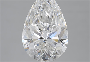 Picture of 3.51 Carats, Pear E Color, SI1 Clarity and Certified by GIA