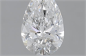 0.89 Carats, Pear E Color, SI1 Clarity and Certified by GIA