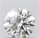 0.50 Carats, Round with Excellent Cut, I Color, SI1 Clarity and Certified by GIA