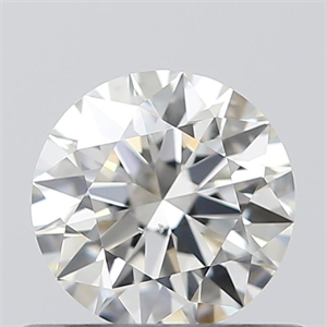 Picture of 0.50 Carats, Round with Excellent Cut, I Color, SI1 Clarity and Certified by GIA