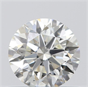 0.53 Carats, Round with Excellent Cut, J Color, SI1 Clarity and Certified by GIA