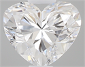 0.40 Carats, Heart D Color, IF Clarity and Certified by GIA