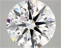 Lab Created Diamond 4.08 Carats, Round with excellent Cut, E Color, vs1 Clarity and Certified by IGI