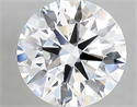 Lab Created Diamond 3.19 Carats, Round with ideal Cut, E Color, vvs2 Clarity and Certified by IGI
