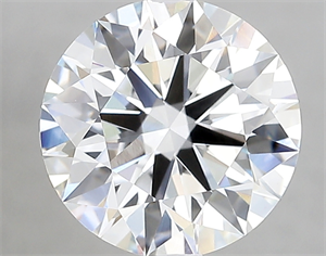 Picture of Lab Created Diamond 3.19 Carats, Round with ideal Cut, E Color, vvs2 Clarity and Certified by IGI