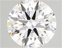 Lab Created Diamond 2.45 Carats, Round with ideal Cut, F Color, vs1 Clarity and Certified by IGI