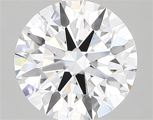 Picture of Lab Created Diamond 2.13 Carats, Round with ideal Cut, D Color, vvs2 Clarity and Certified by IGI