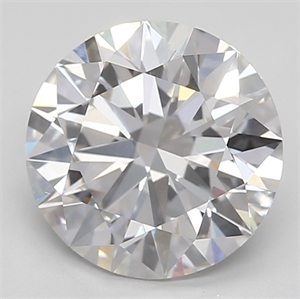 Picture of Lab Created Diamond 2.04 Carats, Round with ideal Cut, G Color, vvs2 Clarity and Certified by IGI