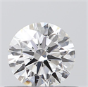 0.41 Carats, Round with Excellent Cut, D Color, SI1 Clarity and Certified by GIA