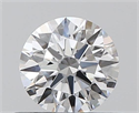 0.40 Carats, Round with Excellent Cut, E Color, VVS2 Clarity and Certified by GIA