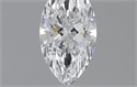 0.53 Carats, Marquise D Color, VS2 Clarity and Certified by GIA