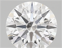 Lab Created Diamond 1.87 Carats, Round with ideal Cut, E Color, vvs2 Clarity and Certified by IGI