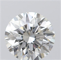 0.53 Carats, Round with Excellent Cut, H Color, VVS2 Clarity and Certified by GIA
