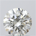 0.77 Carats, Round with Excellent Cut, J Color, VVS2 Clarity and Certified by GIA