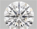 Lab Created Diamond 1.81 Carats, Round with ideal Cut, D Color, vs1 Clarity and Certified by IGI
