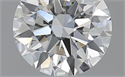 0.85 Carats, Round with Excellent Cut, G Color, VS2 Clarity and Certified by GIA