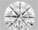 Lab Created Diamond 1.78 Carats, Round with ideal Cut, D Color, vs1 Clarity and Certified by IGI