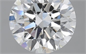 2.51 Carats, Round with Excellent Cut, F Color, SI1 Clarity and Certified by GIA
