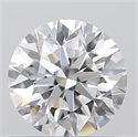 0.57 Carats, Round with Excellent Cut, D Color, VS1 Clarity and Certified by GIA