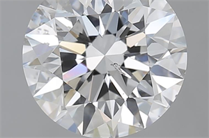 Picture of 2.51 Carats, Round with Excellent Cut, E Color, SI2 Clarity and Certified by GIA