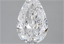 3.03 Carats, Pear D Color, SI2 Clarity and Certified by GIA