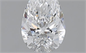 0.50 Carats, Pear D Color, VS2 Clarity and Certified by GIA