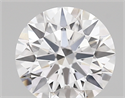Lab Created Diamond 1.70 Carats, Round with ideal Cut, E Color, vvs1 Clarity and Certified by IGI