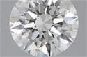2.50 Carats, Round with Excellent Cut, I Color, SI2 Clarity and Certified by GIA