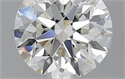 2.30 Carats, Round with Excellent Cut, I Color, SI1 Clarity and Certified by GIA