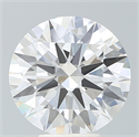 Lab Created Diamond 5.42 Carats, Round with Ideal Cut, F Color, VVS2 Clarity and Certified by IGI