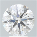 Lab Created Diamond 4.06 Carats, Round with Ideal Cut, F Color, VS1 Clarity and Certified by IGI