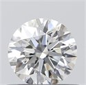 0.51 Carats, Round with Excellent Cut, D Color, VS2 Clarity and Certified by GIA
