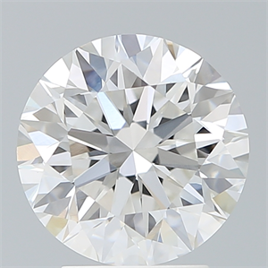 Picture of Lab Created Diamond 3.10 Carats, Round with Excellent Cut, E Color, VVS2 Clarity and Certified by IGI