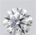 0.50 Carats, Round with Excellent Cut, E Color, VS1 Clarity and Certified by GIA