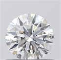 0.57 Carats, Round with Excellent Cut, D Color, VVS1 Clarity and Certified by GIA