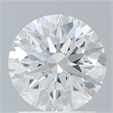 Lab Created Diamond 1.58 Carats, Round with Excellent Cut, D Color, VS1 Clarity and Certified by IGI