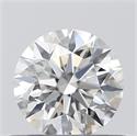 0.51 Carats, Round with Excellent Cut, E Color, VVS2 Clarity and Certified by GIA