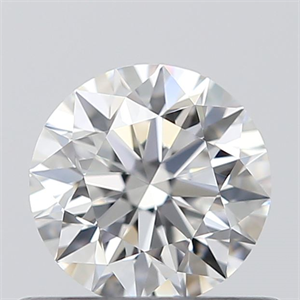 Picture of 0.51 Carats, Round with Excellent Cut, E Color, VVS2 Clarity and Certified by GIA
